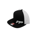 Black Metal Badge Flatbill Snapback