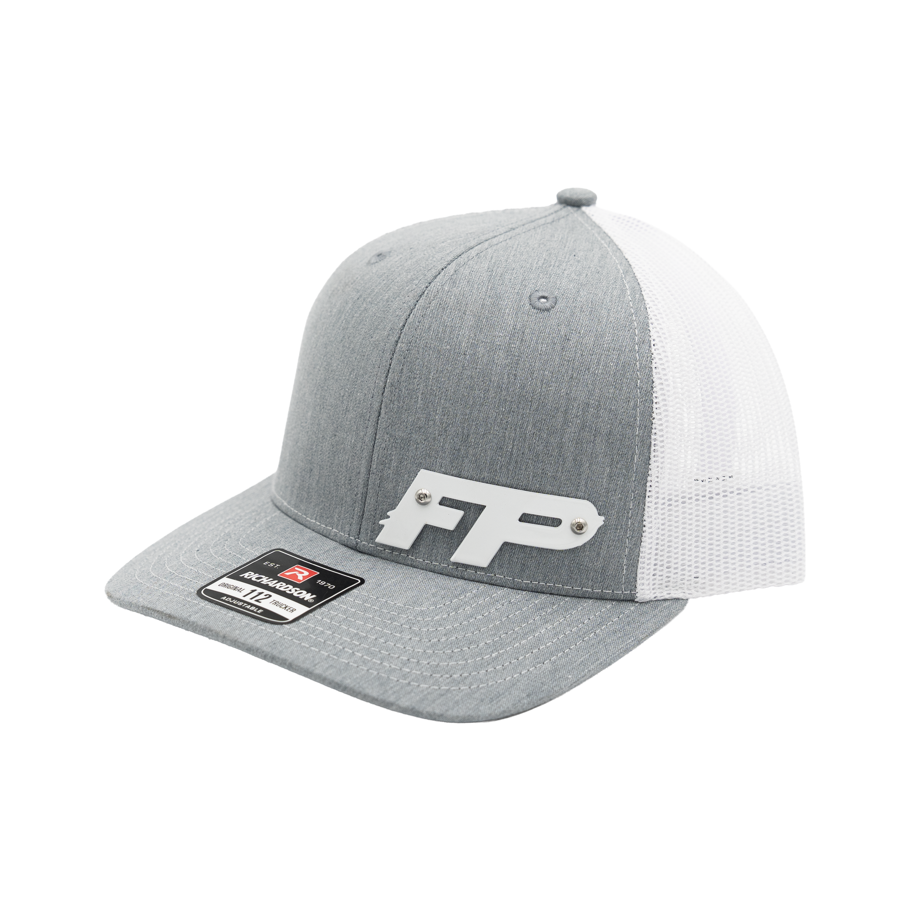 Grey Metal Badge Snapback