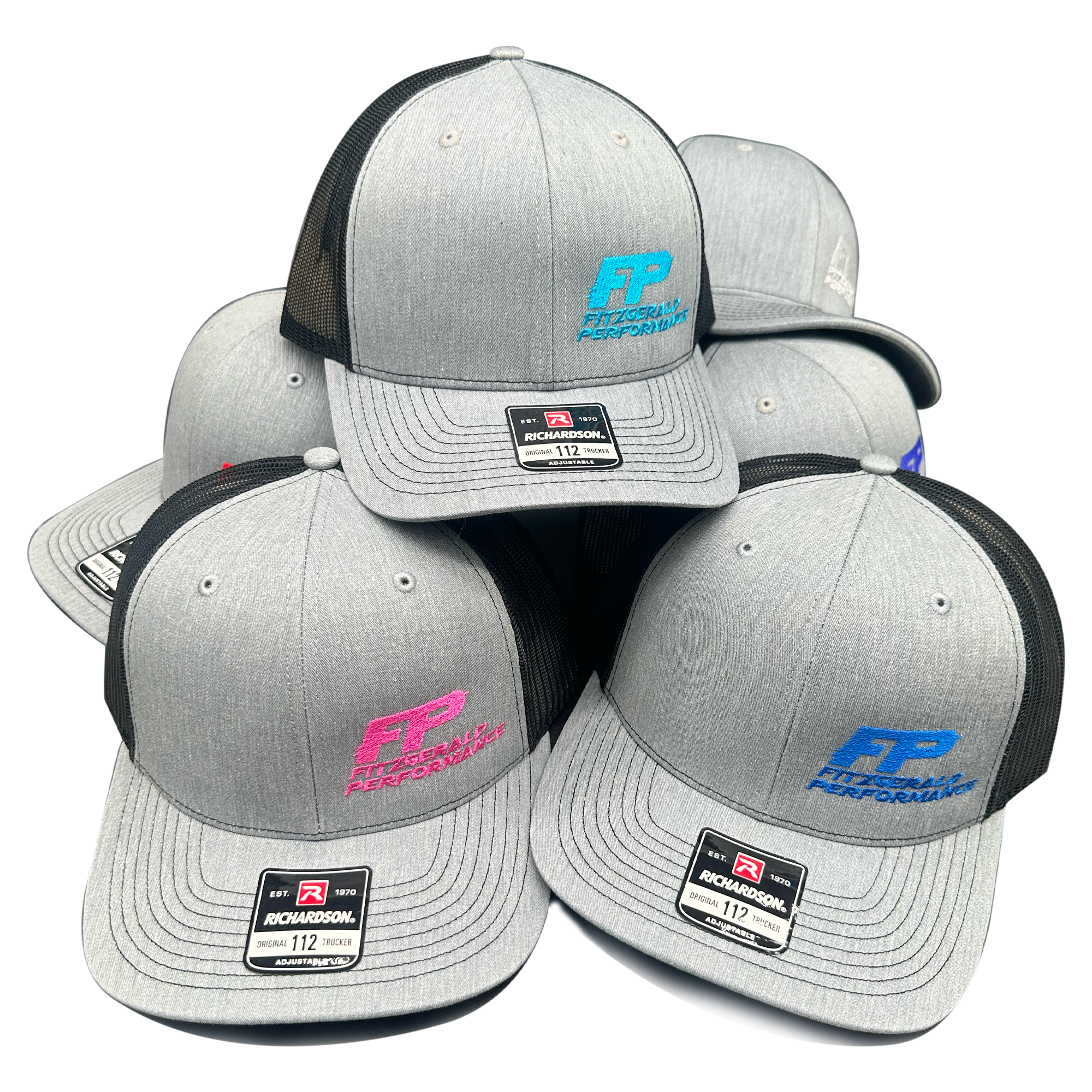 FP Hat Heather Gray/Black (Richardson 112)