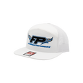 White 7-Panel Pinstripe Snapback