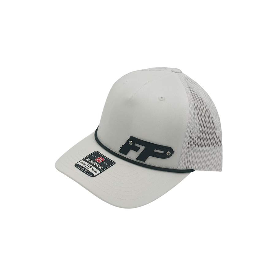 White Metal Badge Rope Hat