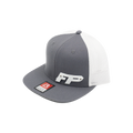 Grey Metal Badge Flatbill Snapback
