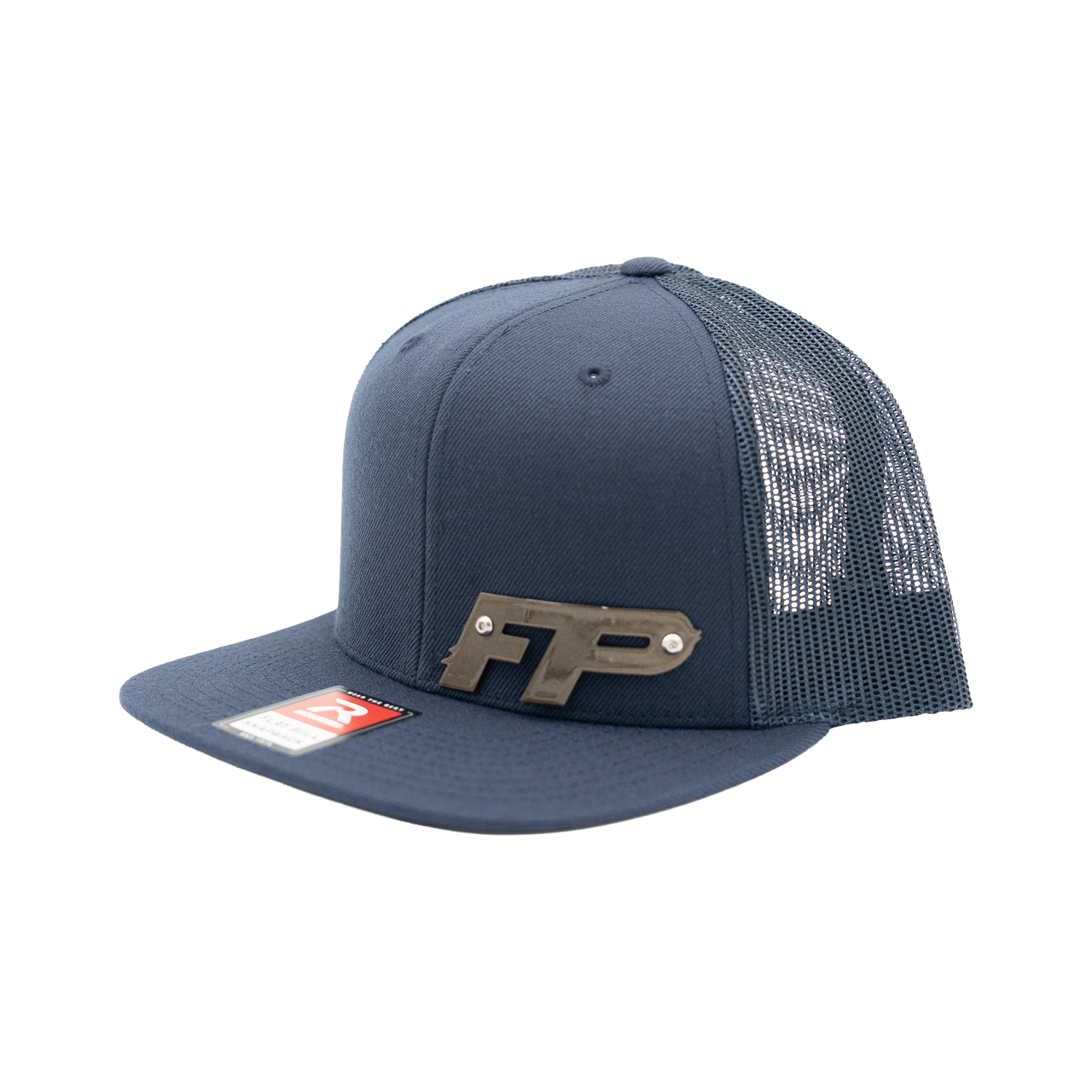 Navy Metal Badge Flatbill