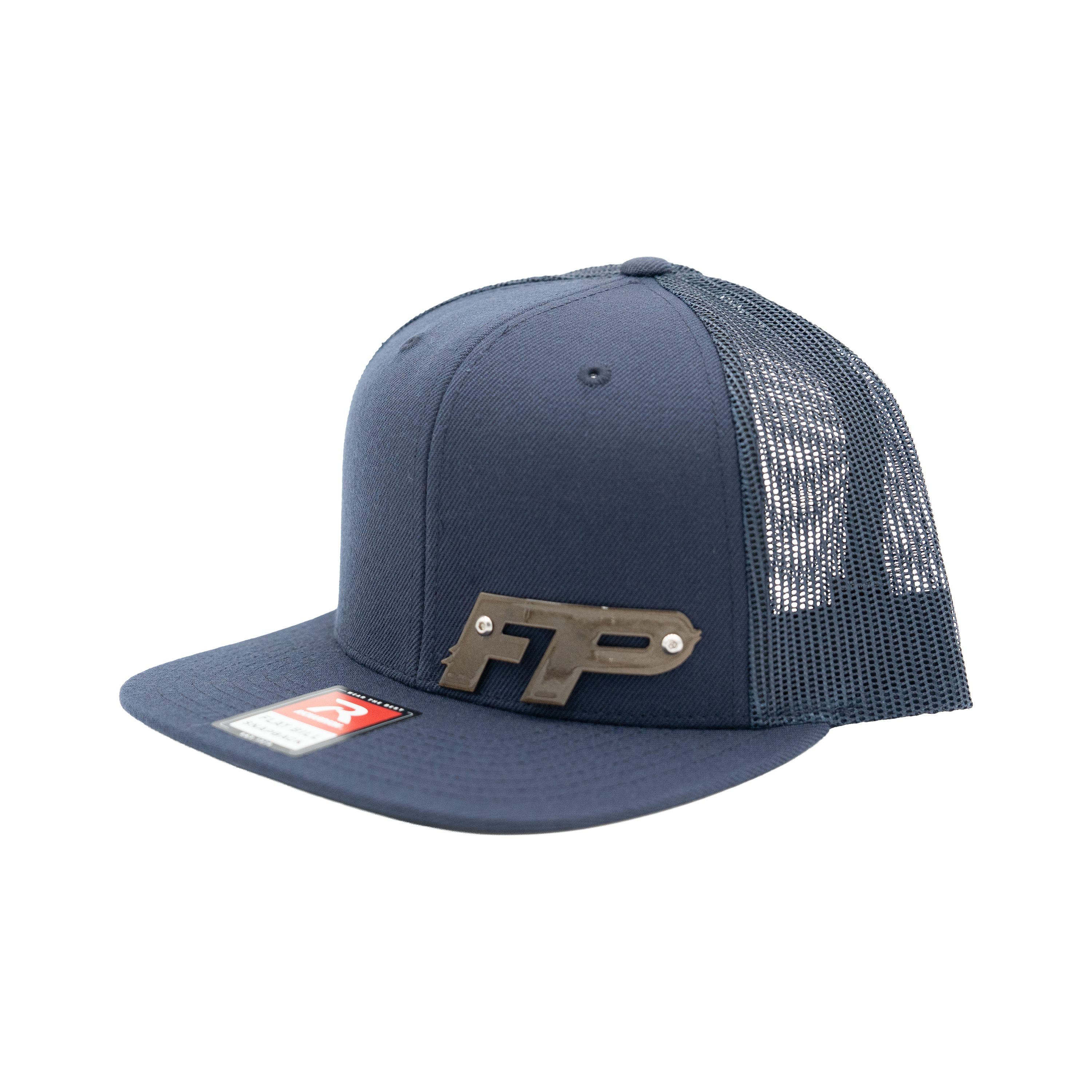 Navy Metal Badge Flatbill