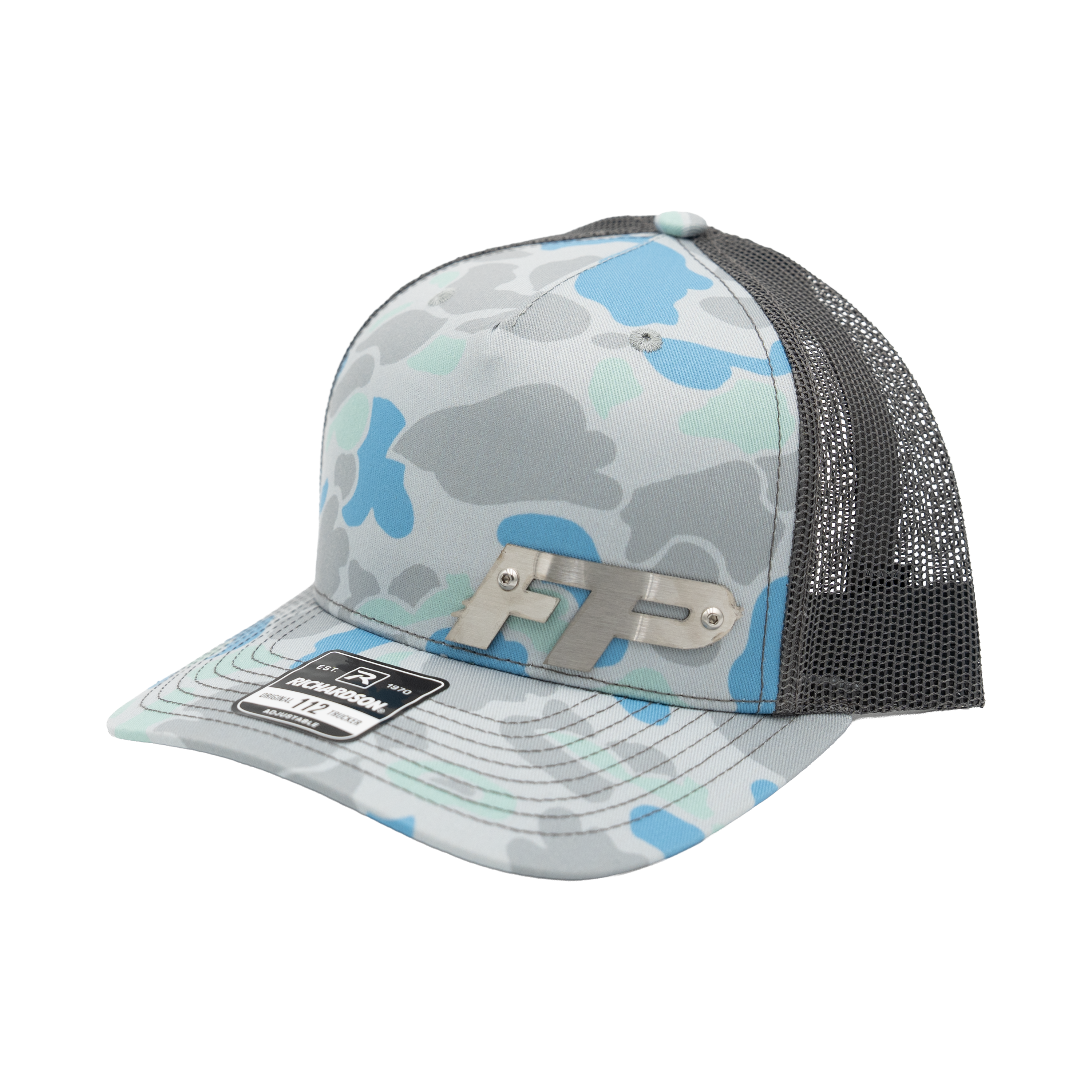 Saltwater Camo Badge Snapback