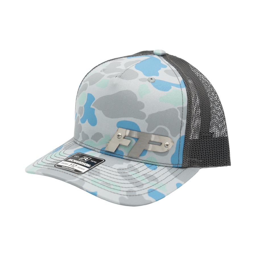 Saltwater Camo Badge Snapback